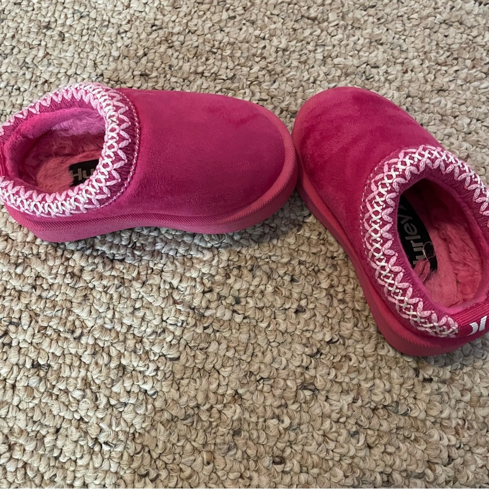 Hurley Kids Fuchsia Slippers